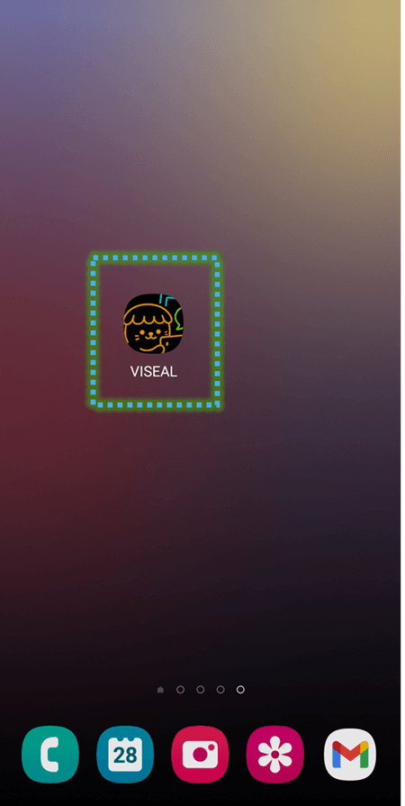 Launch Viseal app step 4 - Start learning languages from home screen icon